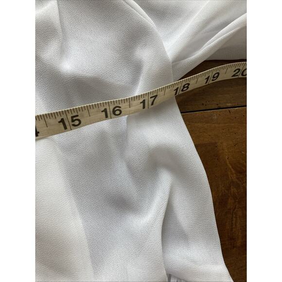 Show Me Your Mumu Tunic Dress Sz S New Sienna Swing Chiffon White Fairy Romantic - Picture 9 of 10